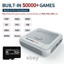 Super Console X Pro 50 000+ Rétro Console De Jeu Contrôleurs Sans Fil Jusqu'à 256g