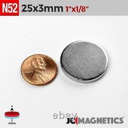 Super Forte N52 Rare Terre Ronde Neodymium Disque D'aimant Mince Petite Grande