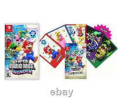 Super Mario Bros Wonder + Ensemble de cartes à échanger exclusif Nintendo Switch CONFIRMÉ