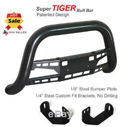 Super Tiger Bull Bar Fits 98-04 Toyota Tacoma / 96-98 4runner Noir Peint