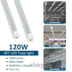 T8 4FT 8FT Ampoules de tube lumineux LED 4 pieds 8 pieds Lumière de magasin LED 60W 120W