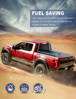 Tonneau Cover 5.5ft Camion Lit Pour 2015-2020 Ford F-150 Xlt XL Super Crew Limitée