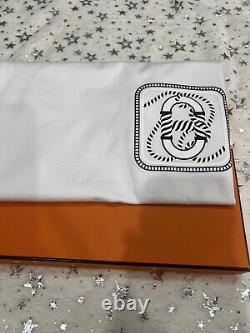 Tout Neuf! Hermes Canoe Micro T-shirt Blanc Mince Taille 38