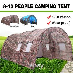 Us 8-10 Personne Super Big Camping Tent Waterproof Outdoor Hiking Family Voyager