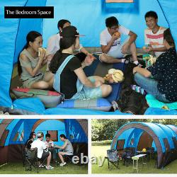 Us 8-10 Personne Super Big Camping Tent Waterproof Outdoor Hiking Family Voyager