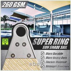 Voile d'ombrage triangulaire Colourtree Super Ring personnalisable pour extérieur