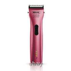 Wahl Super Groom Pink Animal Cordless Clipper Pet / Horse / Dog Grooming Kit